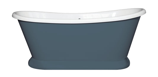 Bayswater Painted 1700mm Stiffkey Blue Boat Freestanding Bath