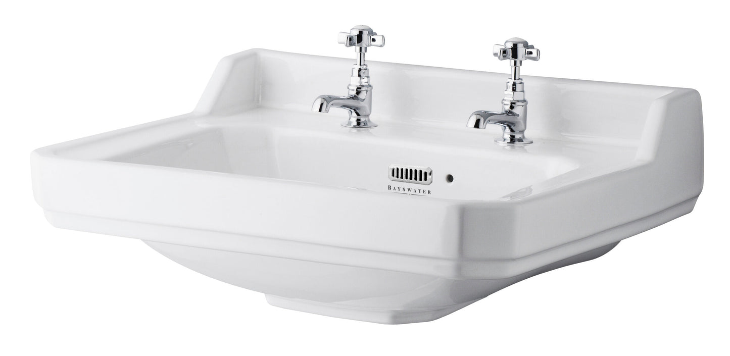 Fitzroy 595mm Basin 2TH Excluding Pedestal