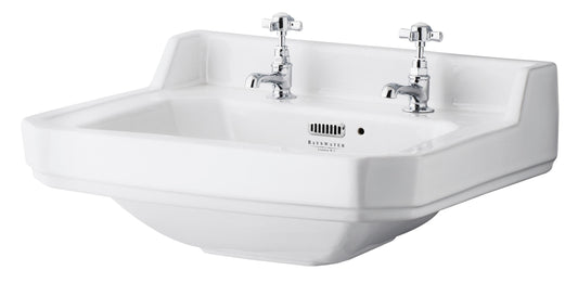 Fitzroy 560mm Basin 2 Tap Hole, Excluding Pedestal