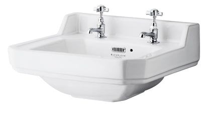 Fitzroy 500mm Basin 2 Tap Hole, Excluding Pedestal