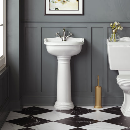 Porchester 500mm Basin 1 Tap Hole, Excluding Pedestal