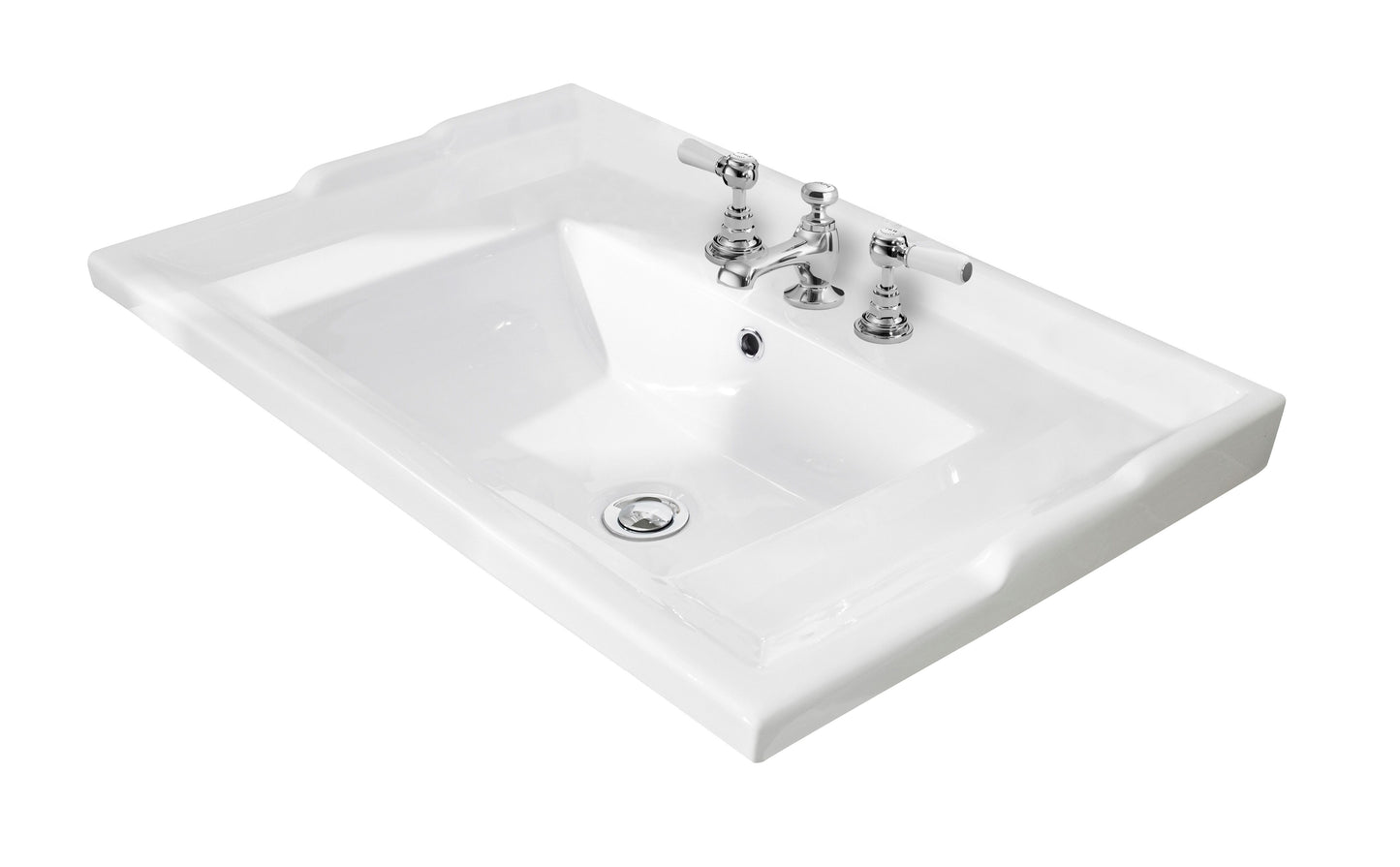 Bayswater 600mm Traditional Basin 3 Tap Holes