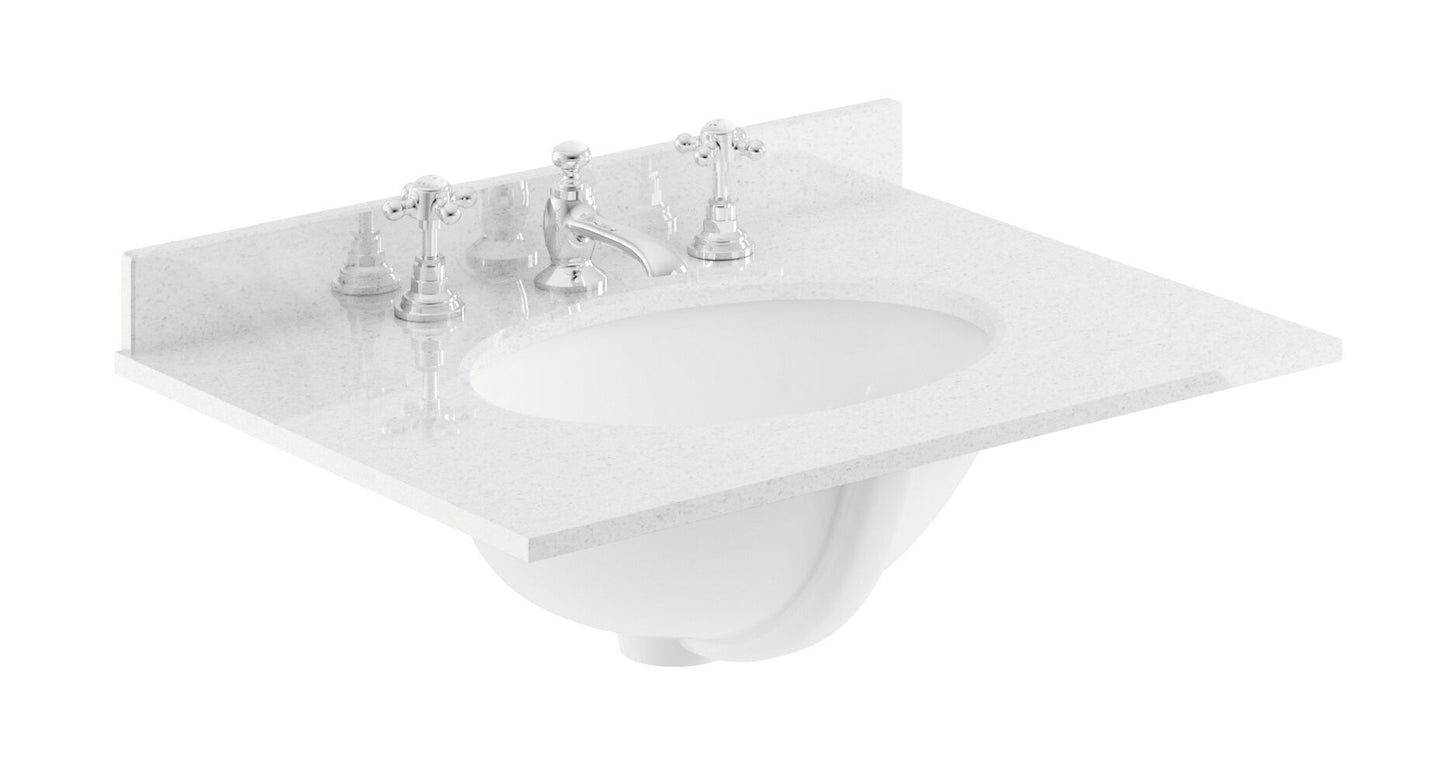 Bayswater 600mm Single Bowl 3 Tap Holes