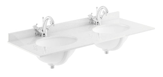 Bayswater 1200mm Double Bowl 1 Tap Hole