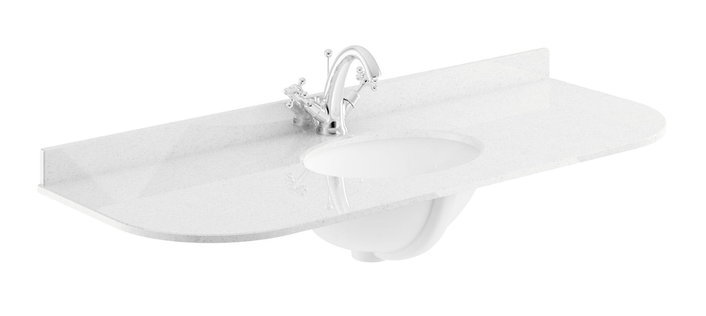 Bayswater 1200mm Single Bowl with Radius 1 Tap Hole