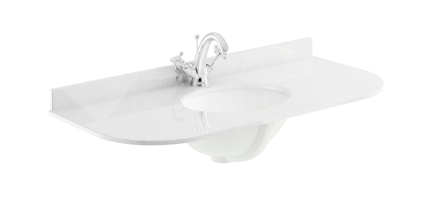 Bayswater 1000mm Single Bowl with Radius 1 Tap Hole