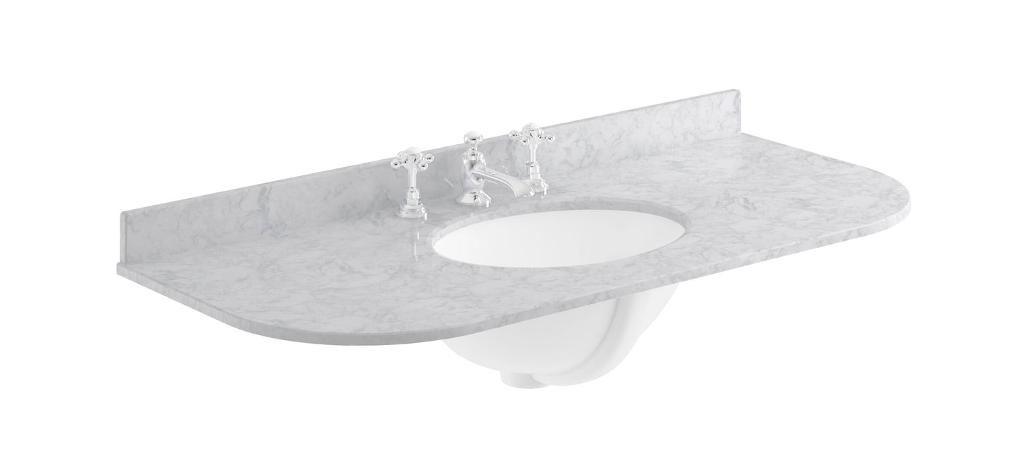 Bayswater 1000mm Single Bowl with Radius 3 Tap Holes