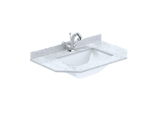Bayswater 750mm Single Bowl Angled Marble Top 1 Tap Hole