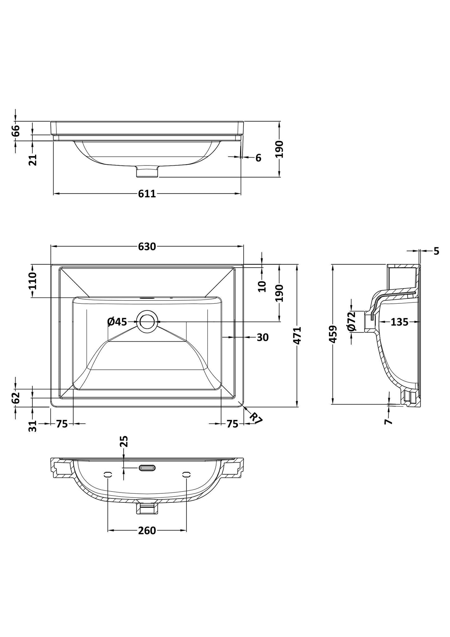 Bayswater 600 Classique Basin 0TH