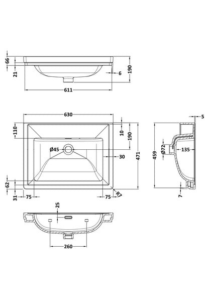 Bayswater 600 Classique Basin 0TH