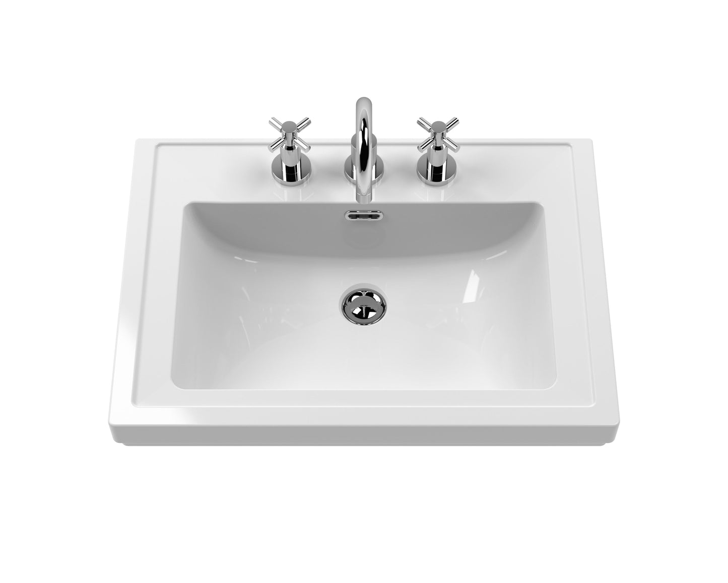 Bayswater 600 Classique Basin 3 Tap Holes