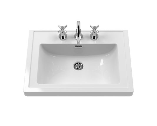 Bayswater 600 Classique Basin 3 Tap Holes