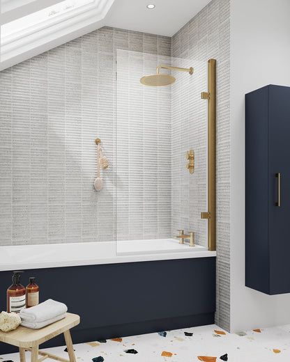 Bayswater Square Hinged Bath Screen