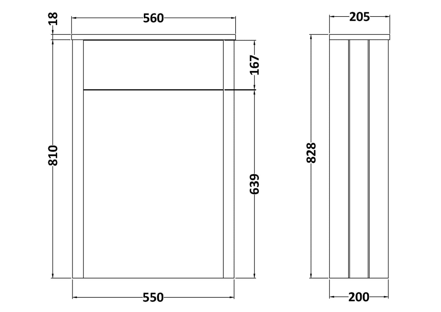 Bayswater 560mm Stiffkey Blue Floor Standing WC Cabinet