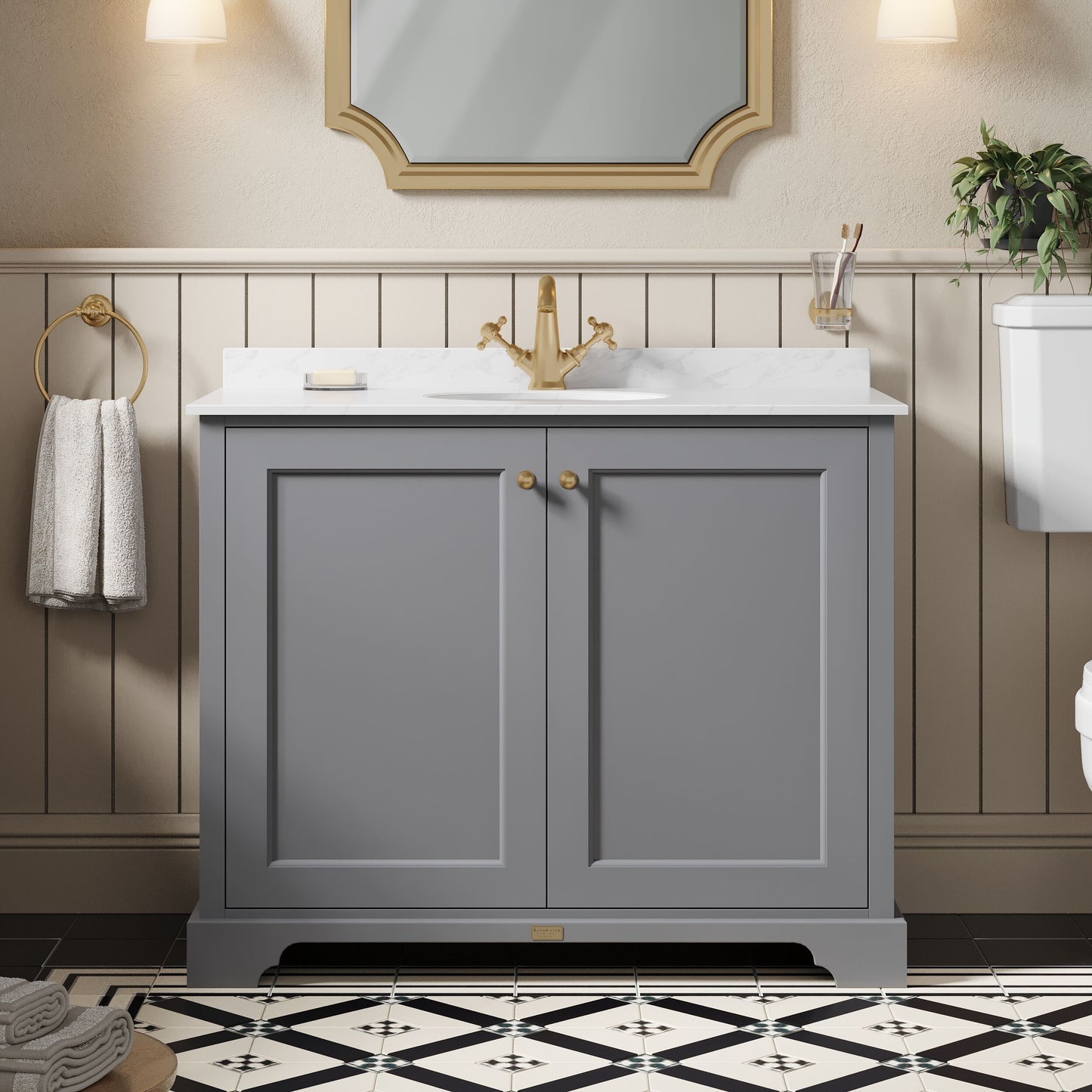Bayswater 1000mm 2-Door Basin Cabinet