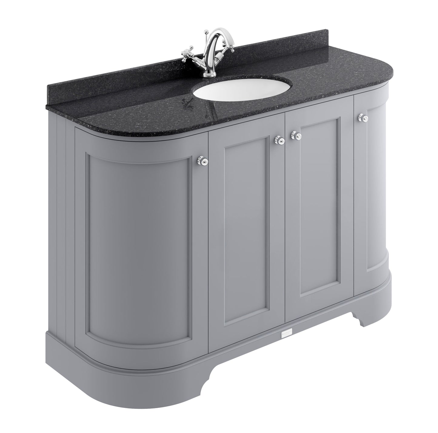 Bayswater 1200mm 4-Door Curved Basin Cabinet