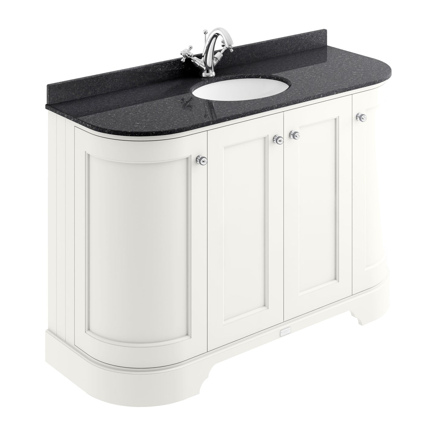 Bayswater 1200mm 4-Door Curved Basin Cabinet