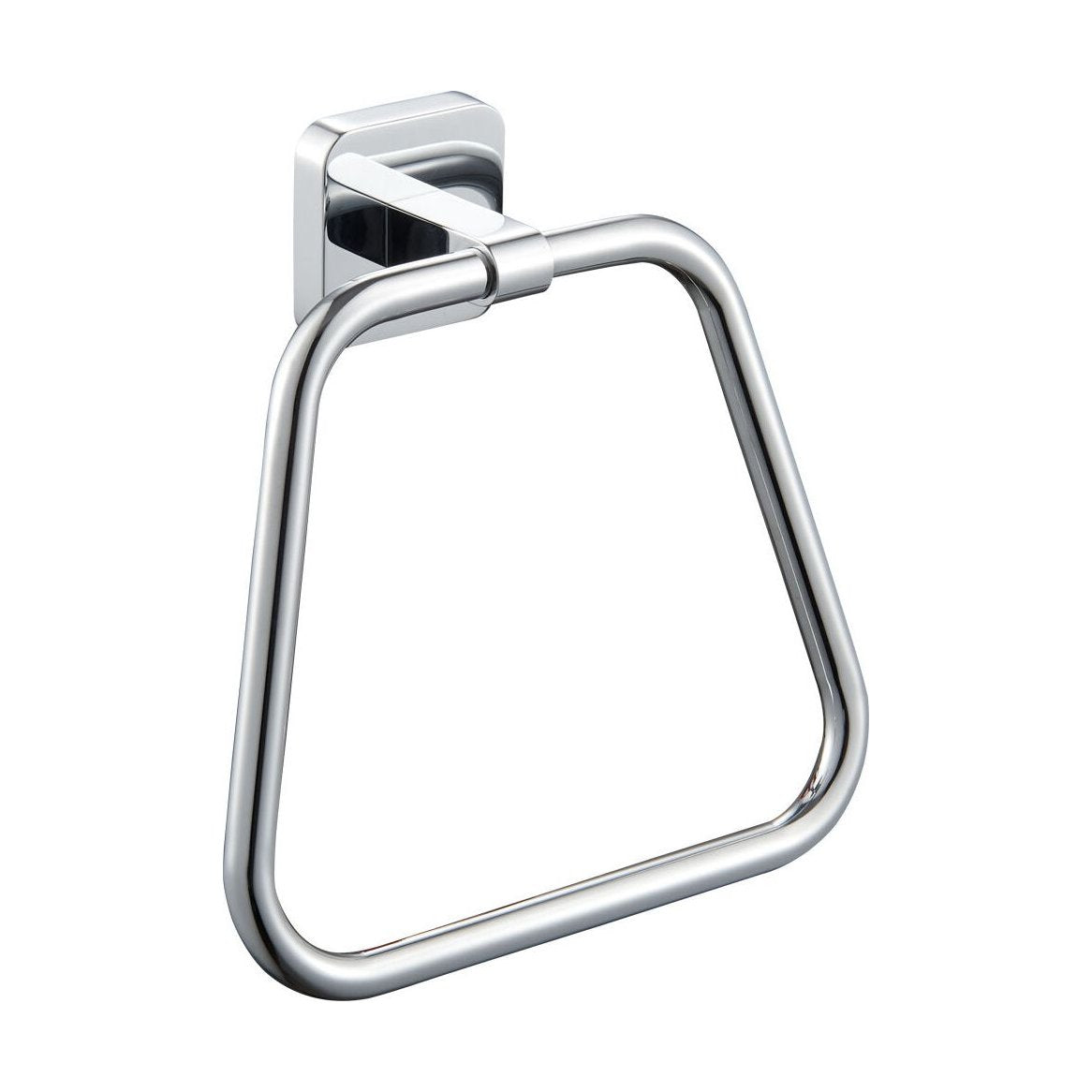[BB201CR] Contemporary Wall Mounted Bathroom Towel Ring - Choice of Finish - Cutout