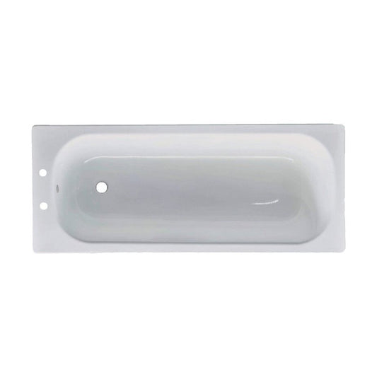 [BB700P2] Modern Rectangular SE 2TH Contract Bath 1500x700x390mm - White - Cutout