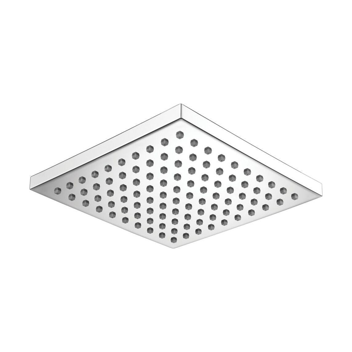 [BB9331] Balterley Modern Bathroom Fixed Square Shower Head ABS 1/2-inch BSP Inlet Connection, 200x200mm - Chrome Finish - Cutout