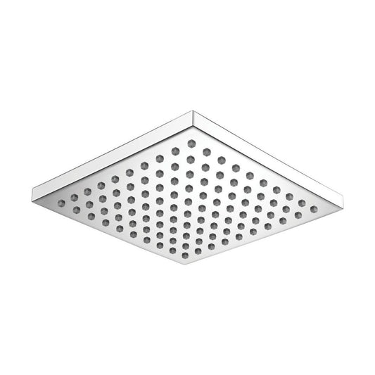 [BB9331] Balterley Modern Bathroom Fixed Square Shower Head ABS 1/2-inch BSP Inlet Connection, 200x200mm - Chrome Finish - Cutout