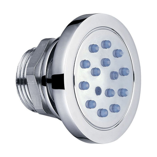 [BB9335] Balterley Bathroom Adjustable Round Body Jet Solid Brass Construction, 10.5 cm Diameter - Chrome Finish - Cutout