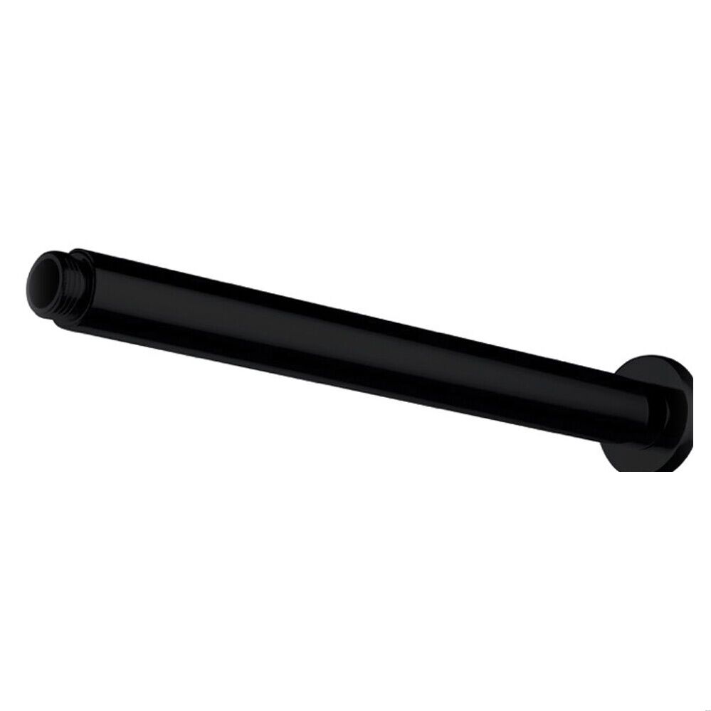 [BB9342BL] Balterley Modern Long Round Ceiling Mounted Shower Arm, 221mm - Matt Black - Cutout