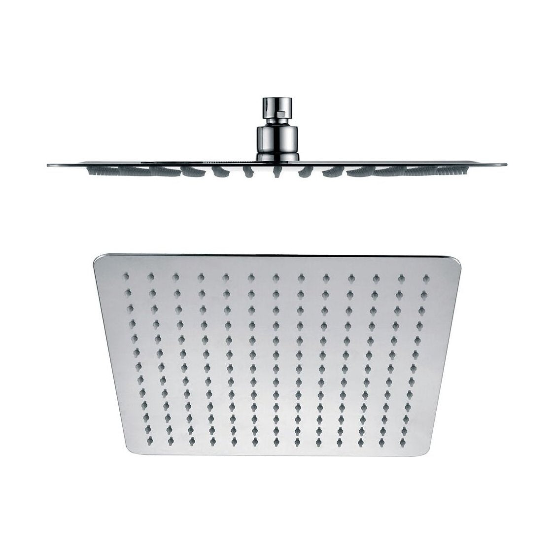 [BB9393] Balterley Deluxe Square Fixed Ultra Thin Slimline Shower Head Durable Stainless Steel Construction, 300x300mm - Chrome Finish - Cutout