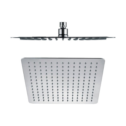 [BB9393] Balterley Deluxe Square Fixed Ultra Thin Slimline Shower Head Durable Stainless Steel Construction, 300x300mm - Chrome Finish - Cutout