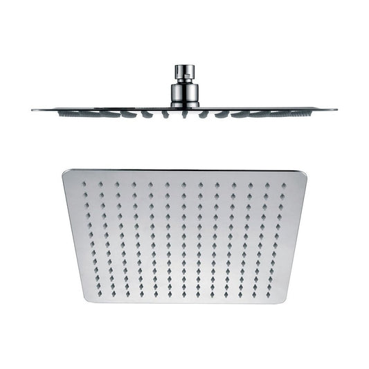 [BB9393] Balterley Deluxe Square Fixed Ultra Thin Slimline Shower Head Durable Stainless Steel Construction, 300x300mm - Chrome Finish - Cutout