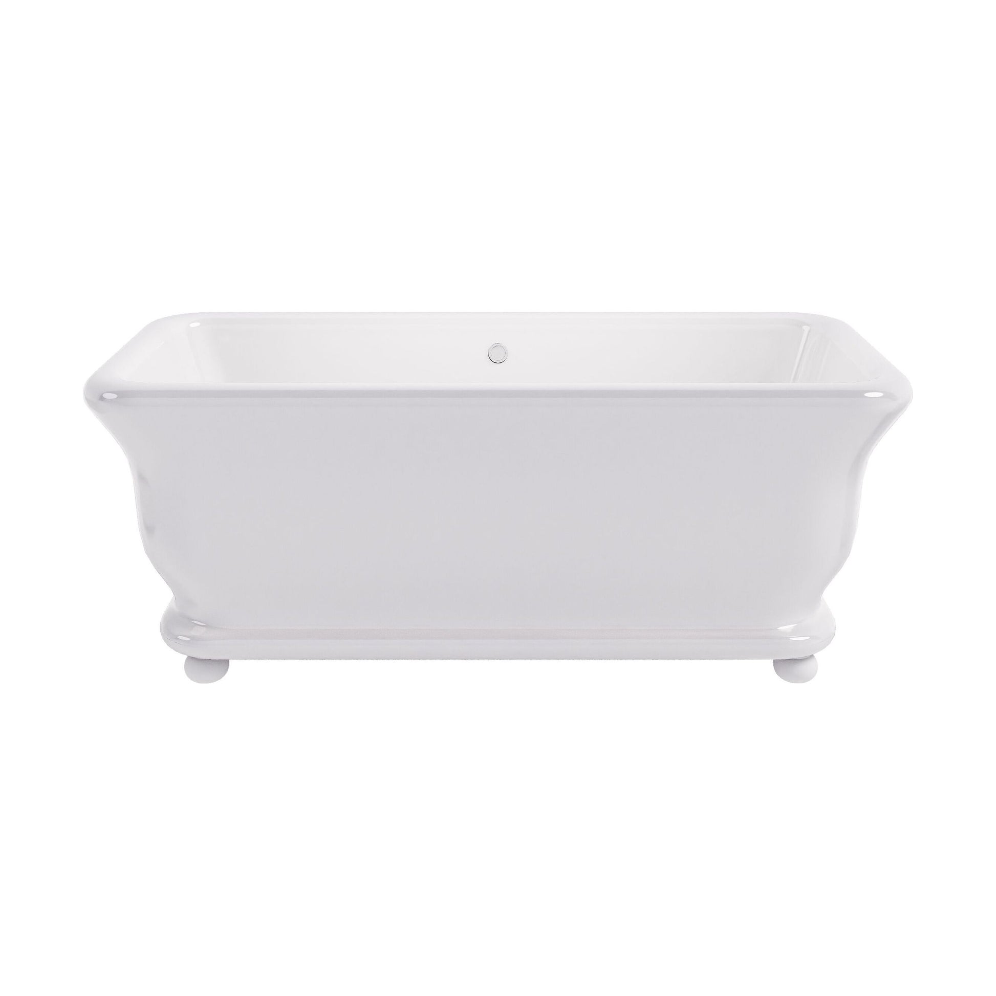 [BBB047] Balterley Stallington Bun Feet - Gloss White - Cutout