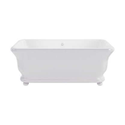 [BBB047] Balterley Stallington Bun Feet - Gloss White - Cutout