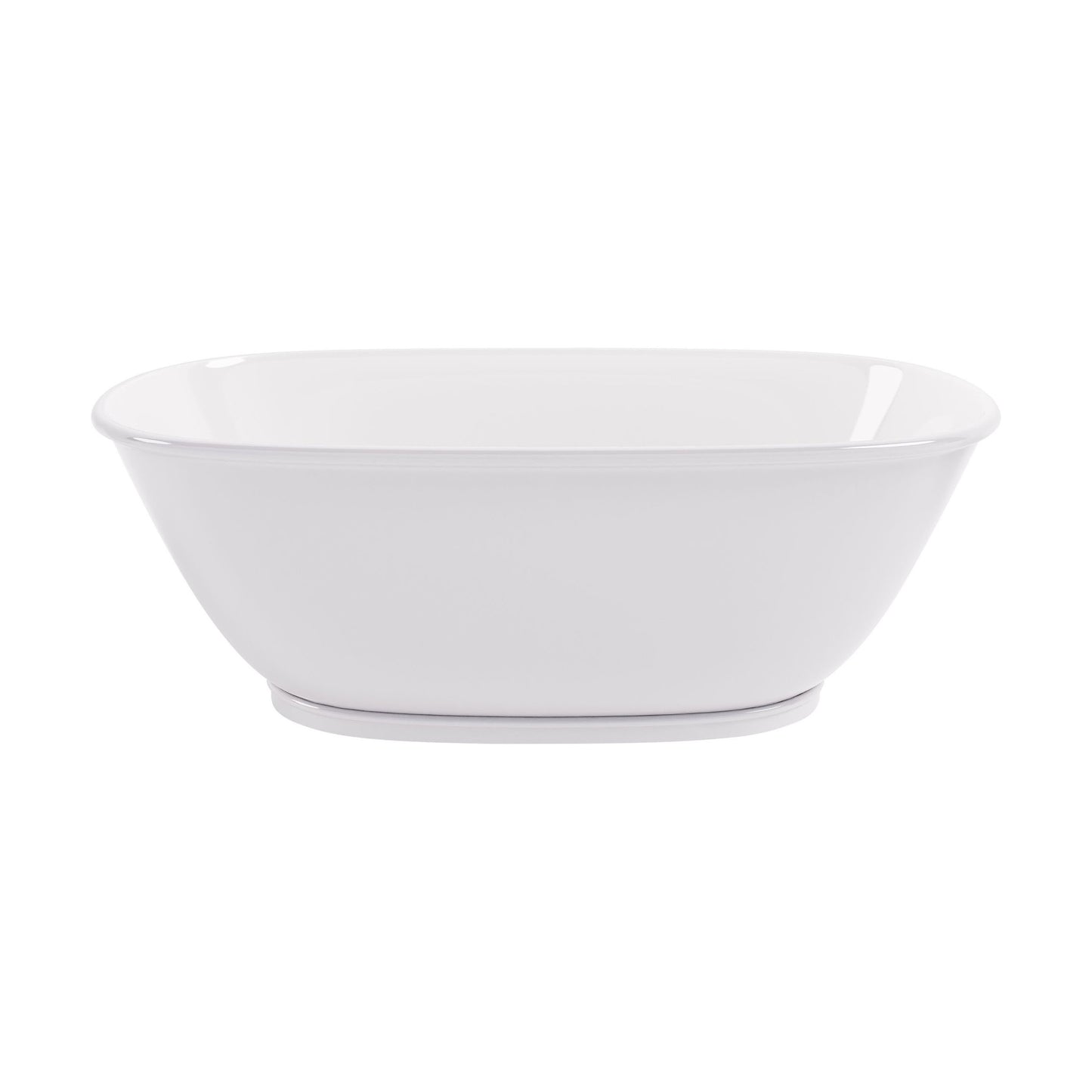 [BBB060] Balterley Bickford Freestanding Luxury Oval Double Ended Bath, 1628 x 773mm - Polished White - Cutout