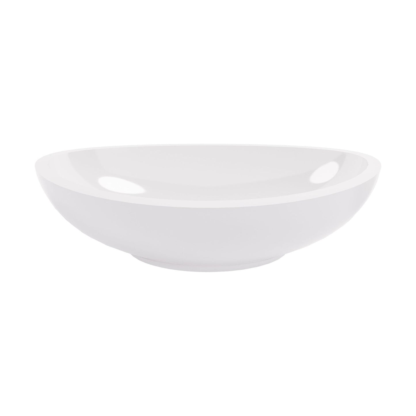 [BBB105] Balterley Gradbach Countertop Oval Basin, 615 x 360mm - Polished White - Cutout