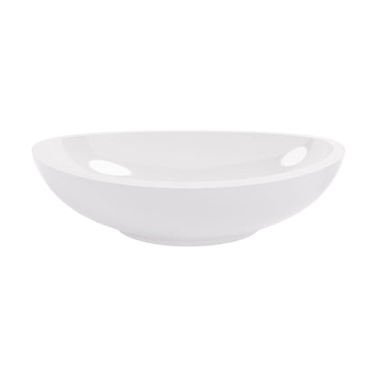 [BBB105] Balterley Gradbach Countertop Oval Basin, 615 x 360mm - Polished White - Cutout