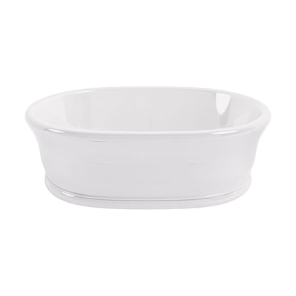 [BBB130] Balterley Congreave/Wyrley Countertop Oval Basin, 535 x 390mm - Polished White - Cutout