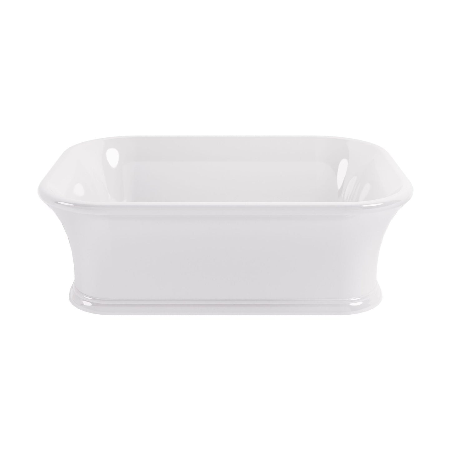 [BBB135] Balterley Goldsitch/Stallington Countertop Rectangular Basin, 525 x 380mm - Polished White - Cutout