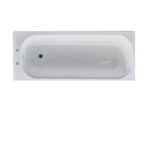 [BBB1500] Modern Bathroom Single Ended Bath, 1500 x 700 x 390mm, White - Cutout