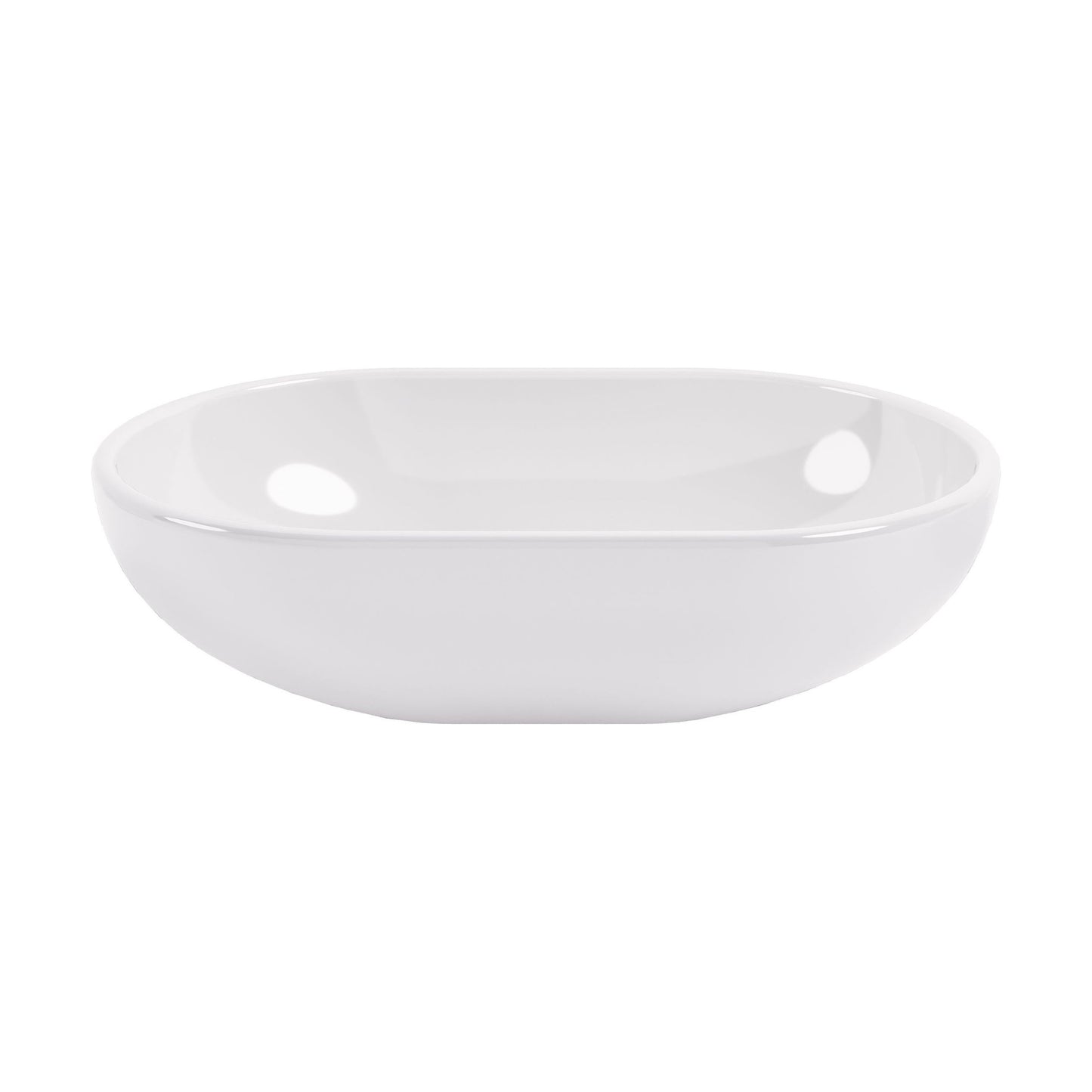 [BBB162] Balterley Tettenhall Countertop Oval Basin, 525 x 340mm - Polished White - Cutout