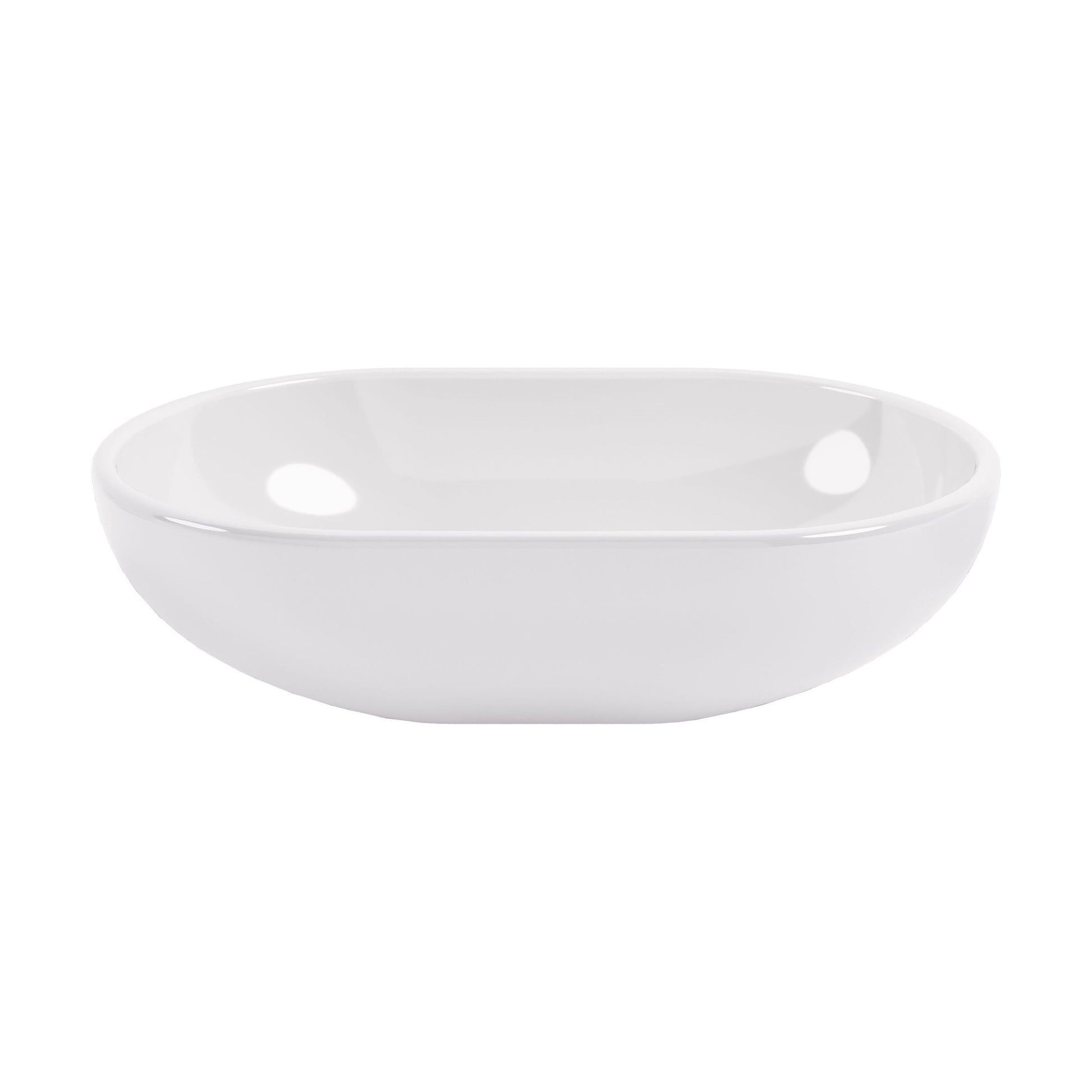 [BBB162] Balterley Tettenhall Countertop Oval Basin, 525 x 340mm - Polished White - Cutout