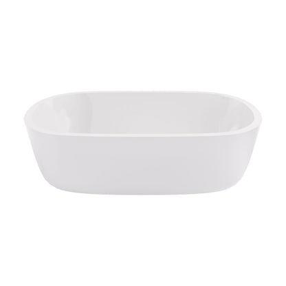 [BBB164] Balterley Radbourne Countertop Oval Basin, 530 x 360mm - Polished White - Cutout