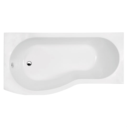 [BBBB101] B-Shaped Shower Bath, Left Hand - 1700mm - Cutout