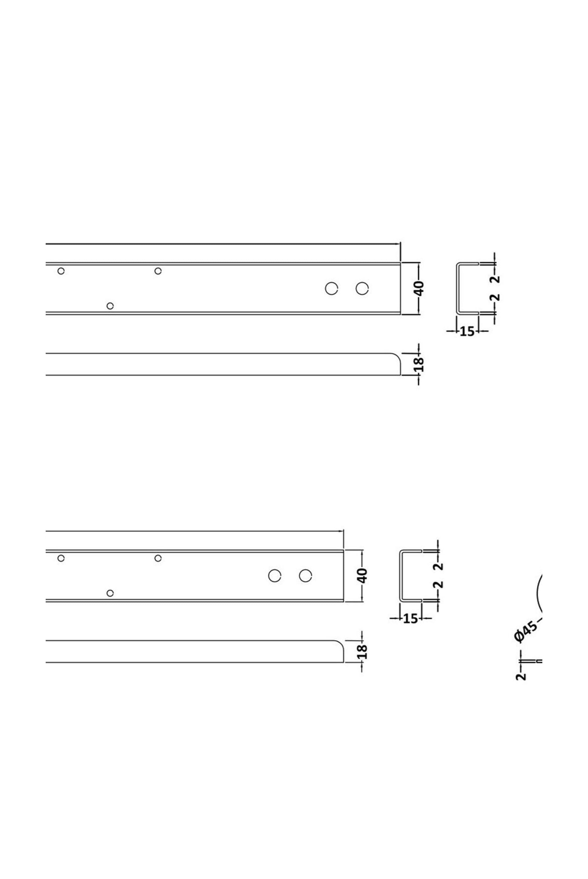 [BBBLW001] BATH LEG SET - Technical Drawing