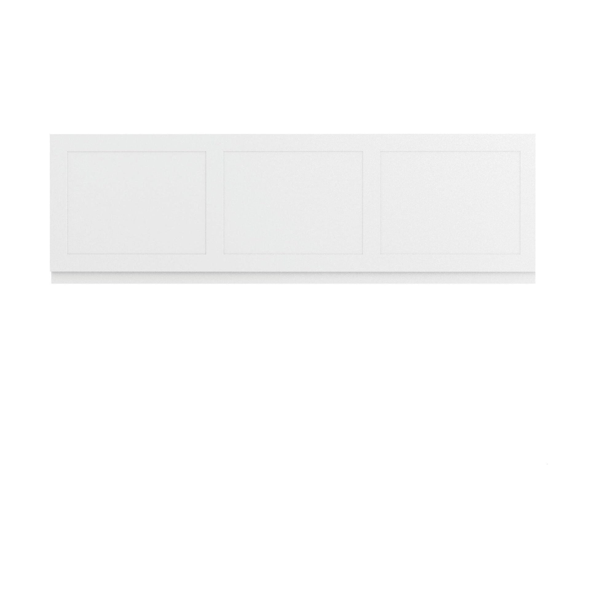 [BBBPSW1700] 1700mm Shaker Style Front Bath Panel Wh - Cutout