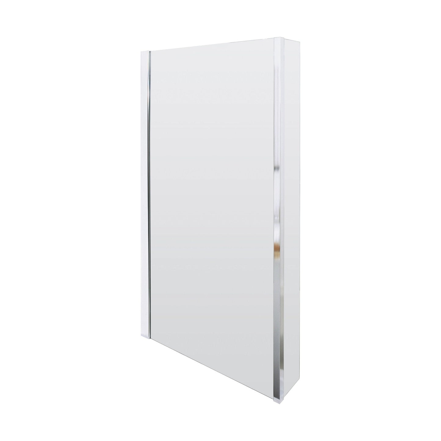 [BBBSBS2] Contemporary 6mm Toughened Safety Glass Reversible L-Shaped Bath Screen Fixed - Cutout