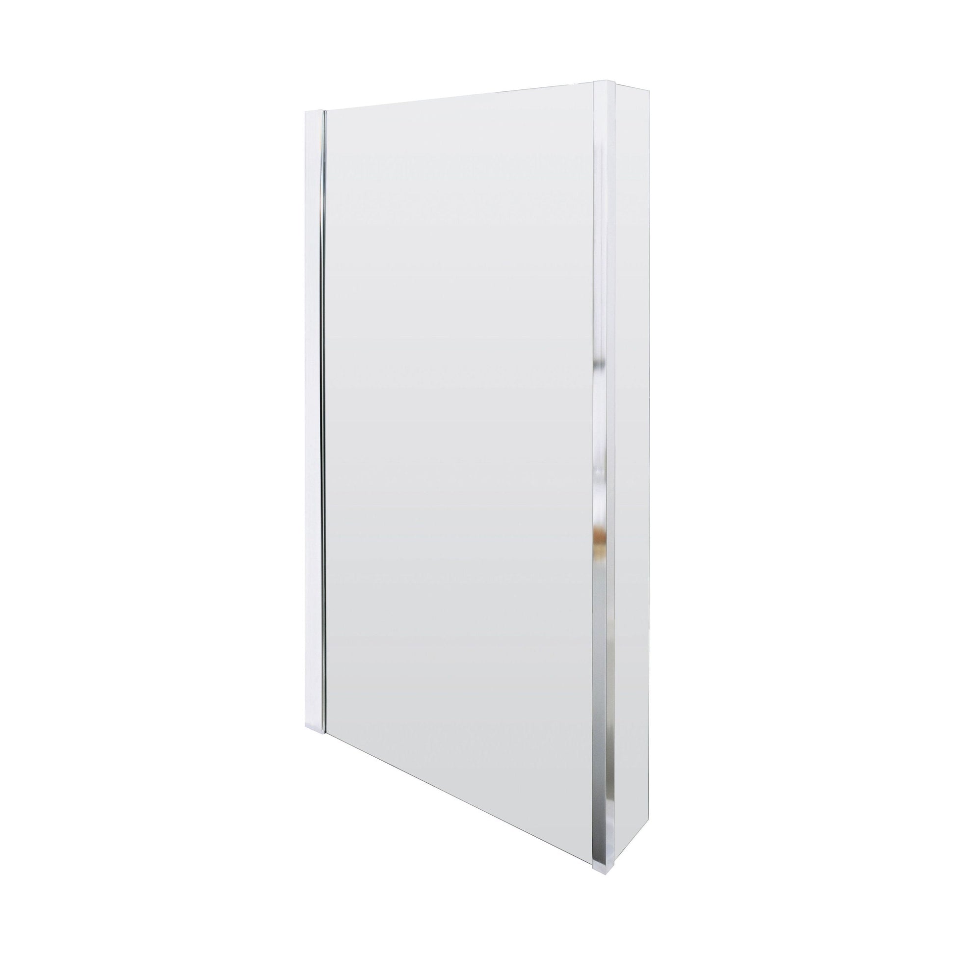 [BBBSBS2] Contemporary 6mm Toughened Safety Glass Reversible L-Shaped Bath Screen Fixed - Cutout