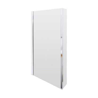 [BBBSBS2] Contemporary 6mm Toughened Safety Glass Reversible L-Shaped Bath Screen Fixed - Cutout