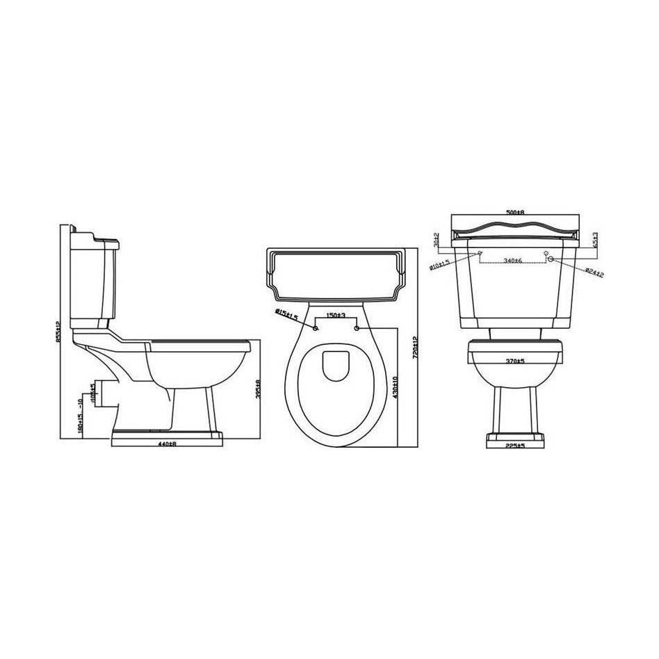 [BBCLCCWCPAN] Classic Legend CC WC Pan - Technical Drawing