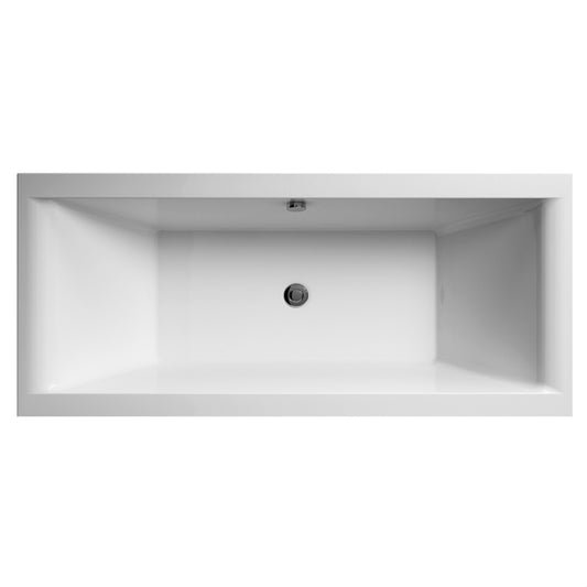 [BBDE209NL] Square Double Ended Bath, No Leg Set - 1700 x 700mm - Cutout