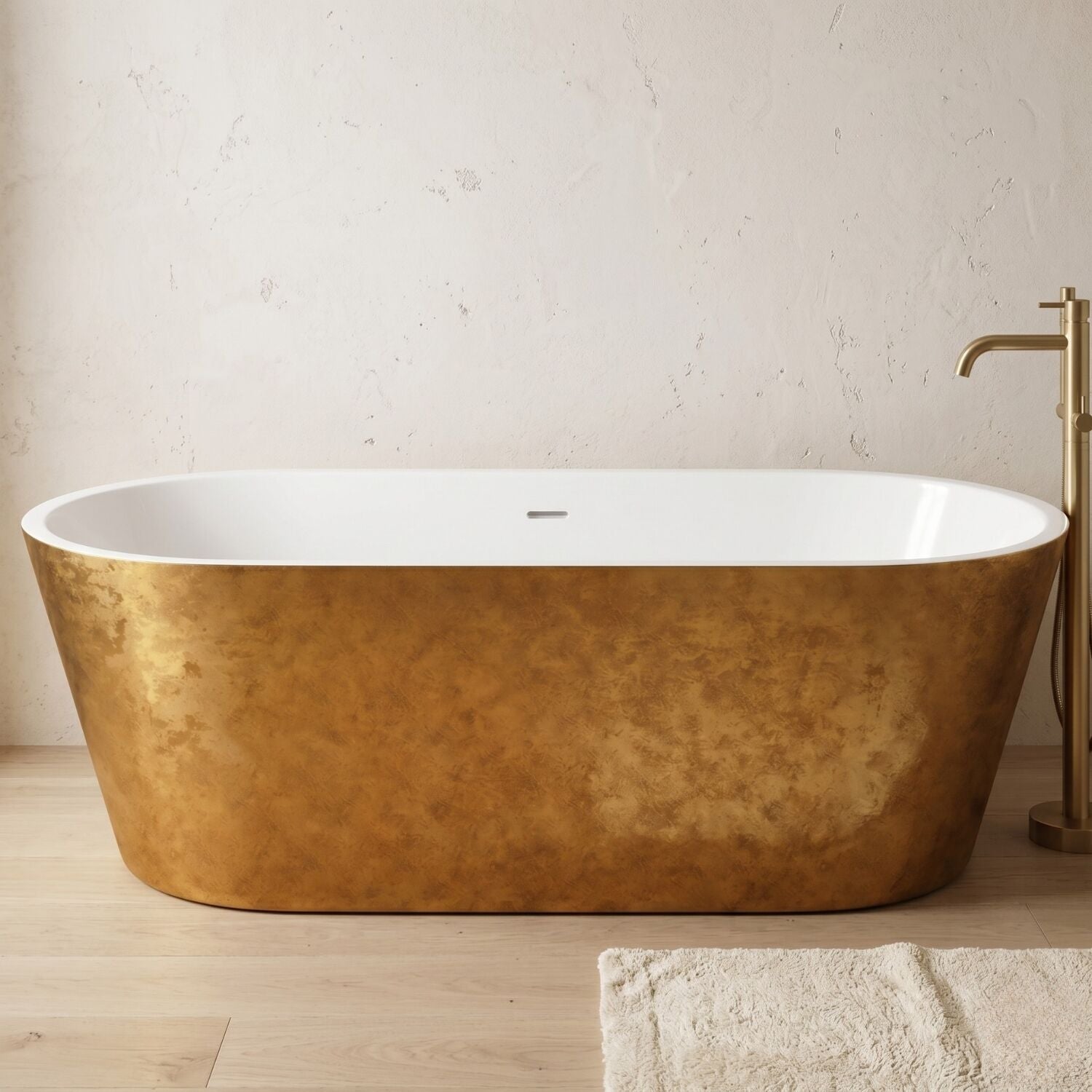 [BBEA101CO] Luxury Modern Freestanding Oval Bath - Choice of Finish & Size - Silo